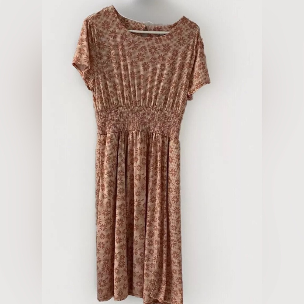 Cato peach floral dress size large